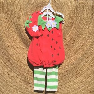 Toddler girl strawberry costume